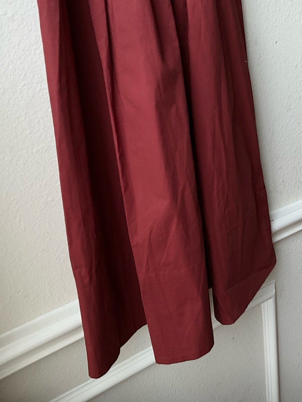 NWT J.Crew Cinched-waist shirt-dress in Brilliant Mahogany Red Sz 4P - Picture 9 of 11